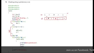 Module 16 - Lesson 17 Check string is palindrome or not Learn Programming