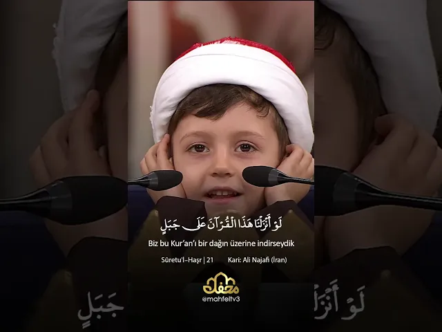 Küçük kâri Ali Necafi'nin Meclis programındaki olağanüstü güzel tilaveti