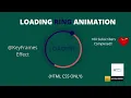 Loading Ring Animation CSS Effects CSS HTML Only How to create Loader Ring Easy Tutorial