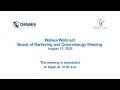 Board of Barbering and Cosmetology - Meeting August 17 2026