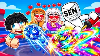 SEN OP BEYBLADE İLE Moni'yi YENDİN! - Roblox
