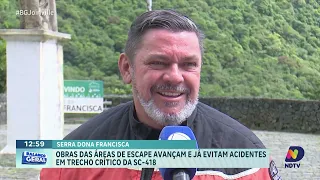 Área de escape na SC-418 avança e reforça segurança na Serra Dona Francisca