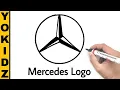 Mercedes Logo Drawing YoKidz Drawing YoKidz Channel