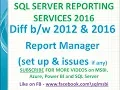 SSRS 2012 Report Manager vs SSRS 2016 Report Manager ssrs 2012 vs ssrs 2016