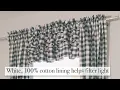 VHC Black Buffalo Check Valance Window Treatments