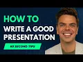 How to Write a Good Script - 60 second