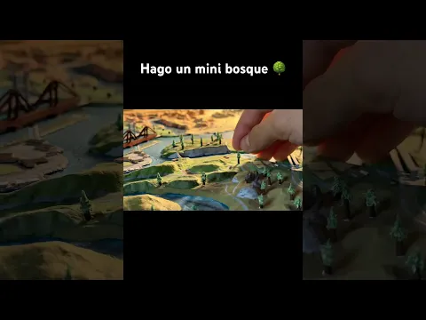 El mejor bosquesito del mundo #craft #art #maqueta #arq