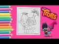 Coloring Trolls Poppy Branch Crayola Coloring Page Gabby s Coloring Show