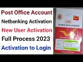 Post office account net banking activation How to activate net banking in post office account