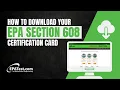 How to Download Your EPA Section 608 Certification Card