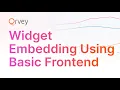 Embedding Widget Embedding Using Basic Frontend