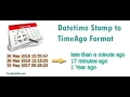 How to Convert Timestamp To Time ago Display Relative time on your Date to hours ago