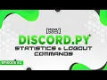 Discord py Bot Tutorial - Statistics Logout Commands Episode MenuDocs