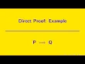 Writing Proofs Direct Proof Example
