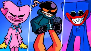 fnf android kissy missy kiss lovey song whity lo fight u0026 huggy wuggy playtime in vent song