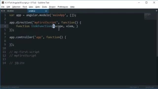 AngularJS Tutorial 40 Custom Directives link Property