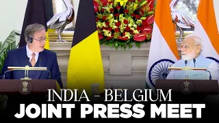 PM Narendra Modi, Belgium PM Bart De Wever attend joint press meet at Hyderabad House, New Delhi