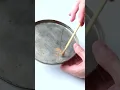 Repairing broken ceramics by Kintsugi.