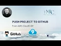 How to Push project from AWS Cloud9 IDE to GitHub Repo