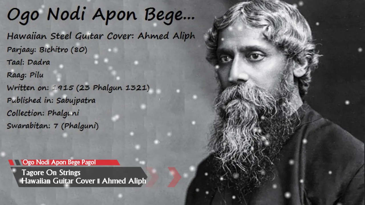 Ogo Nodi Apon Bege || Tagore on strings || Ahmed Aliph