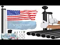 VEVOR 30FT Sectional Flag pole Kit Heavy Duty Aluminum Alloy in Ground