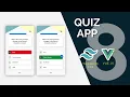 Quiz App with Vue 3 Tailwind and Open Trivia API Part 8 End of Quiz Restart and Deployment