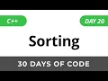 Day 20 Sorting - 30 Days of Code HackerRank Solutions