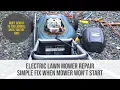 Electric Lawn Mower Repair Simple Fix When Mower Won t Start