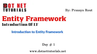 Introduction to Entity Framework - Part 2