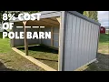 Livestock Shed for 8 of the Cost of a Pole Barn - No Property Taxes