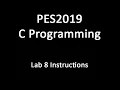 C Programming - Lab 8 Introduction