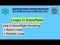 Basics of Loops in Snowflake Scripting Snowflake Scripting Tutorial Loop