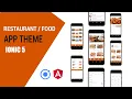Ionic 5 Food App Theme Delivery Ordering Restaurant