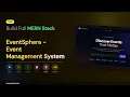 Build EventSphere - Event Management System MERN Stack Full Project Code PPT