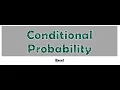 Conditional Prob Excel