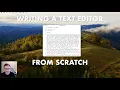 Introducing Watt Writing a Text Editor From Scratch