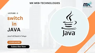 Switch In Java Decision Making Statements - Switch Java Switch Statements in Telugu