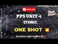 PPS Unit-4 ONE SHOT Strings SPPU Pattern