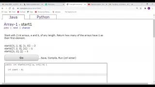 CodingBat - array1