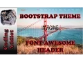 Bootstrap Theme 28 - Font Awesome Header