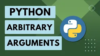 21 Python Basics Arbitrary arguments