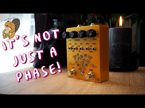Drunk Beaver Tornado MK2 analog phaser pedal demo video by Riffs and Pancakes  - YouTube thumbnail