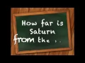 How far is Saturn from the Sun Answer