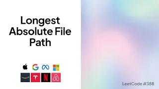Longest Absolute File Path Top Google Coding Interview Question