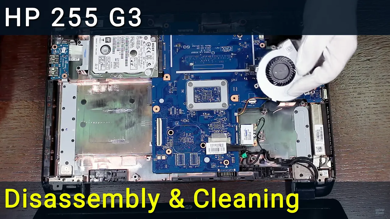 How to upgrade HDD to SSD Replacement  HP 250 G3 disassembly. 