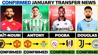 LATEST CONFIRMED TRANSFERS 💥WINTER TRANSFER WINDOW 2025 Ft Antony, Pogba 🔥 #winter2025