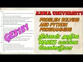 GE3151 PROBLEM SOLVING AND PYTHON PROGRAMMING IMPORTANT QUESTION - ANNA UNIVERSITY EXAM IMPORTANT