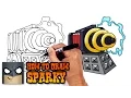 How to Draw Clash Royale Sparky