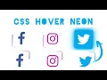 HTML and CSS - Creative CSS Buttons Animation Effects Neon Light Border Hover Effects
