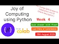 NPTEL Joy of Computing Using Python - Week 4 Quiz Answers 2026 Proof Included